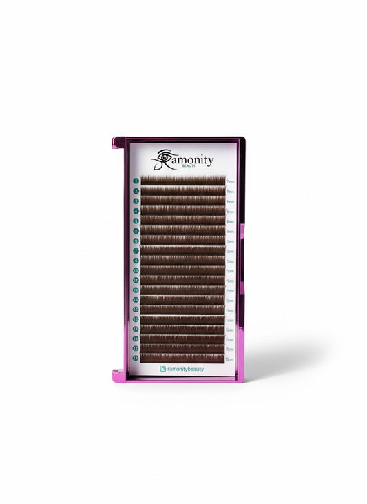 V Curl Brown Color Ramonitybeauty Wimpernverlängerung