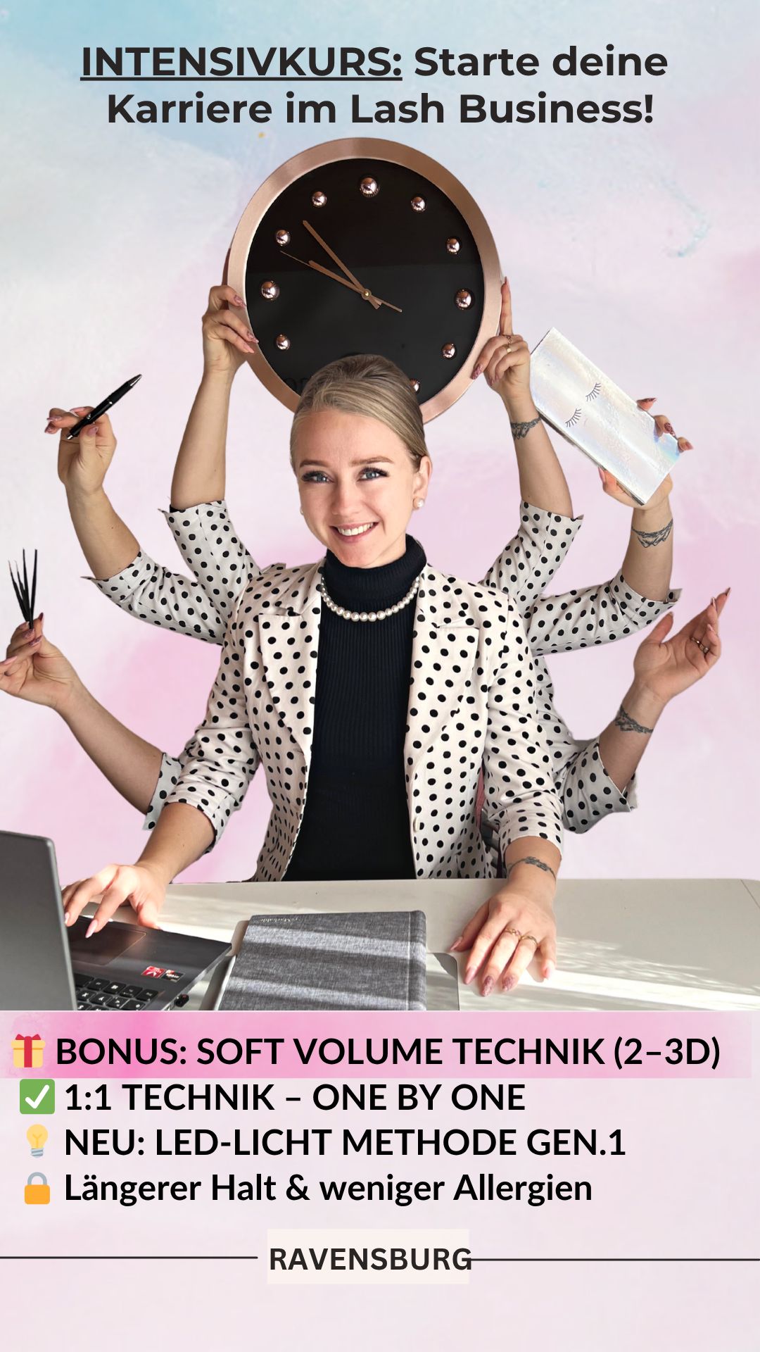 Volumenkurs Wimpernverlängerung